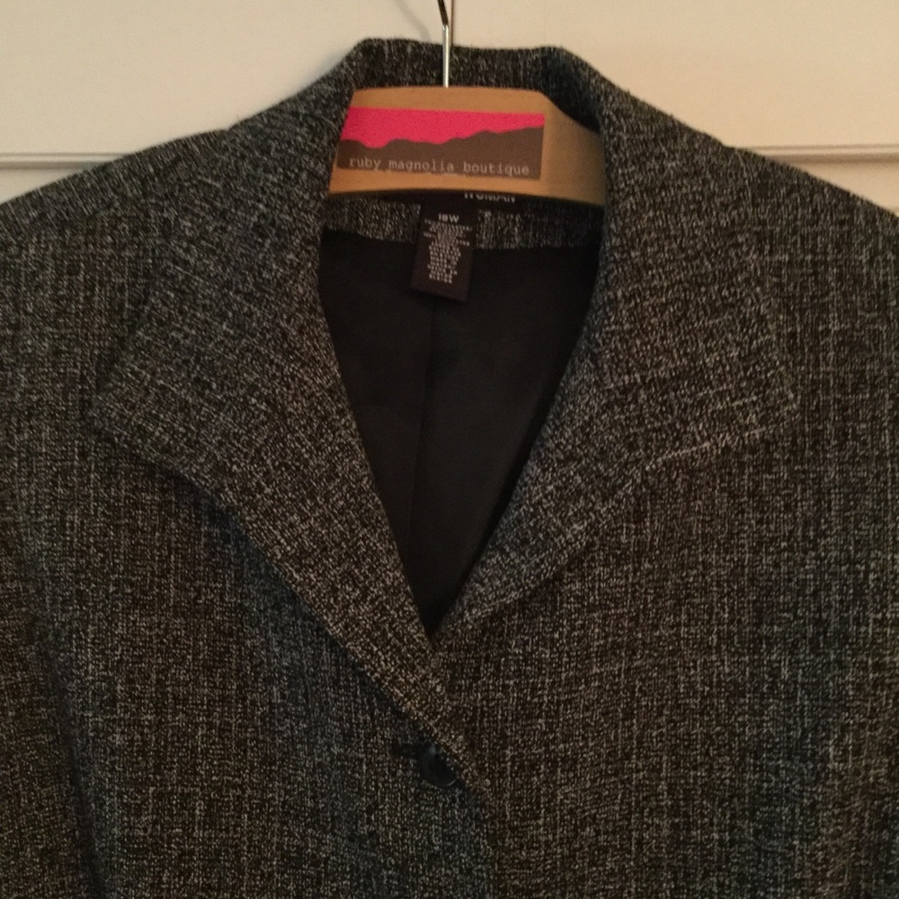 Norton McNaughton Woman Tweed Blazer Size 18W - Picture 2 of 8